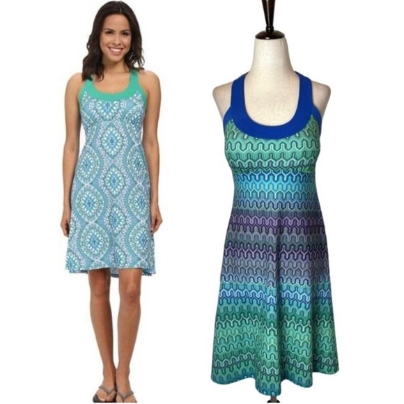 Prana Dresses & Skirts - Prana racerback Cali dress geometric print built in bra S